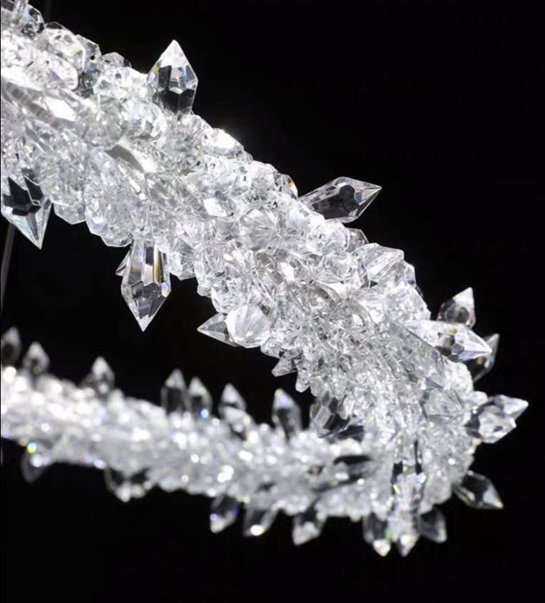 Crystal Chandelier Ring Creative Personality Lamp