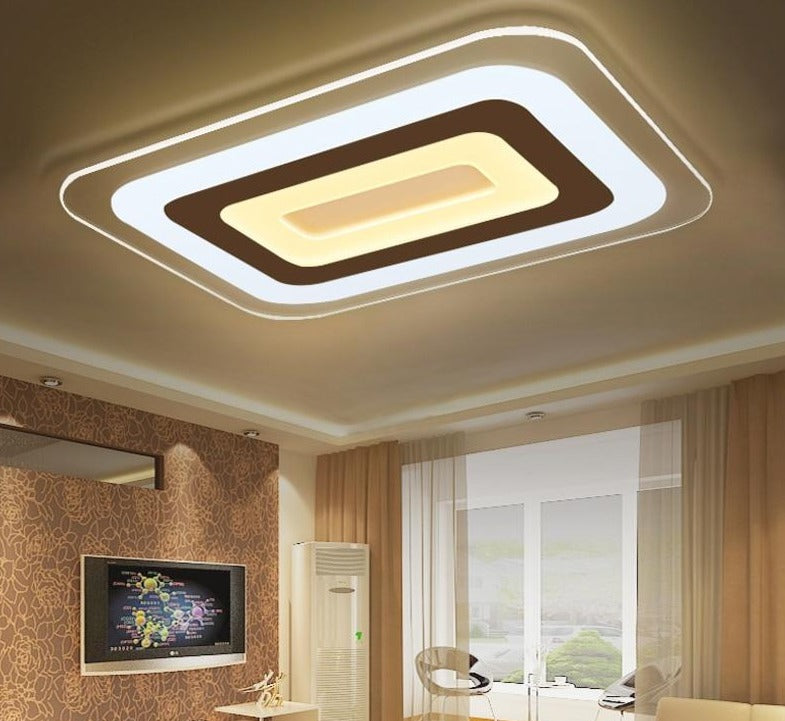 Modern Led Ceiling Lights For Indoor Lighting Plafon Led Square Ceiling Lamp Fixture For Living Room Bedroom Lamparas De Techo
