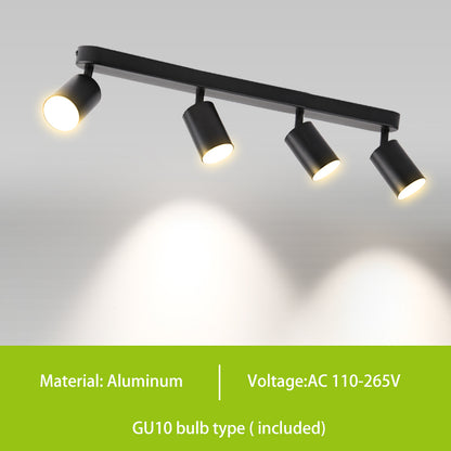 GU10 LED Track Light Spotlight 110-220V Suit Ceiling Lamp GU10 3 Color COB Spot Lights For Kitchen Commercial Living Room