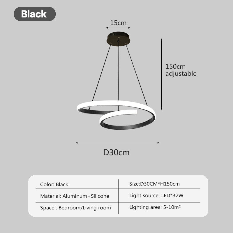LED Minimalist Pendant Light Modern Pendant Lamp Nordic Circular Hanging Lamp Home Decor Led For Dining Room Study Room Bedroom