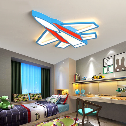 Modern LED Airplane Ceiling Lights Boy's Girl's Study Room Bedroom Lamp Lighting New Indoor Fixture With Remote Control