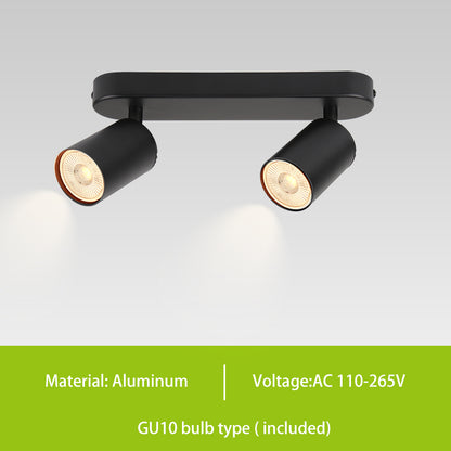 GU10 LED Track Light Spotlight 110-220V Suit Ceiling Lamp GU10 3 Color COB Spot Lights For Kitchen Commercial Living Room