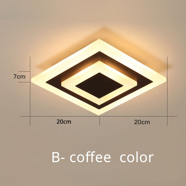 Ceiling Light Modern LED corridor Lamp For bathroom living room round square lighting Home Decorative Fixtures ping