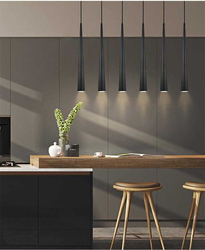 Dimmable  COB Cone LED Modern Pendant Light  Aluminum&Metal Home7w /12w Hang Lamp Dining/Living Room Bar Cafe Droplight Fixture