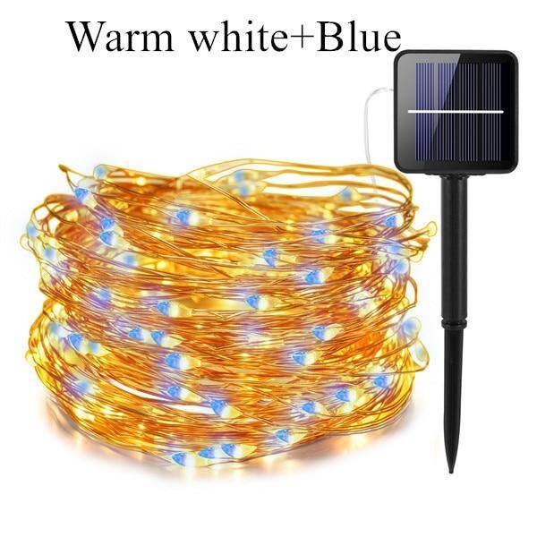 Dimmable 11m/21m/31m/51m  LED Outdoor Solar String Lights Fairy Holiday Christmas Party Garland Solar Garden Waterproof Lights