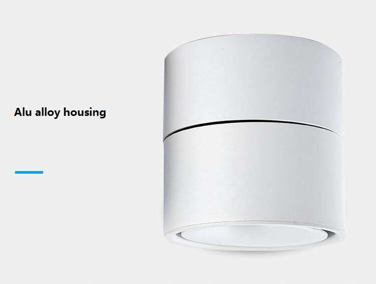 LED Surface Mounted Ceiling Light Foldable and 360 Degree Rotatable COB Background Light