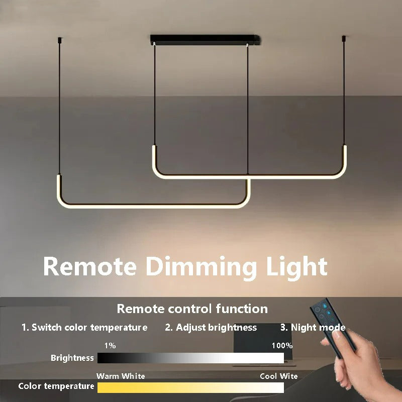 Smart LED Pendant Lights Remote Control Hanging Lights Dining Room Bedroom Living Room Hanging Lamps Led Lighting