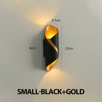 Creative Design LED Wall Lamp 10W Indoor Wall Lights Waterproof Outdoor Modern Nordic Sconce Lamp Interior Home Decor Lámparas