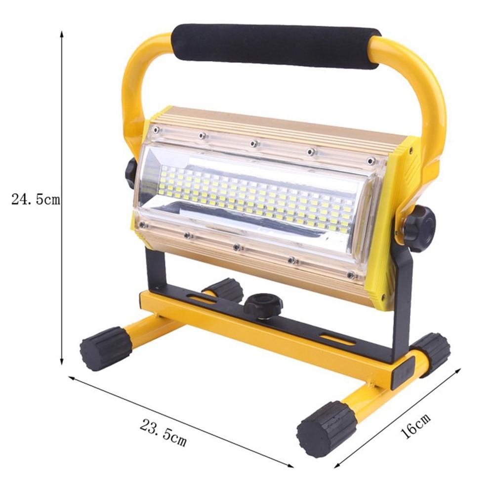 100W Refletor LED Outdoor Lighting Flood Light Lamp Floodlight COB LEDs Spotlight Garden Lamp with 6x 18650 Battery & Charger
