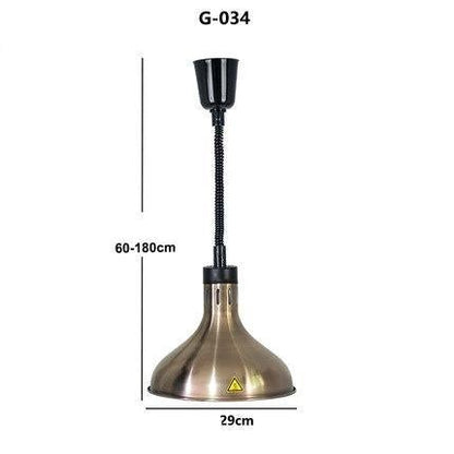 Restaurant Food Insulation Lamp Heating Lamp Commercial Chandelier Single-head Food Insulation Heating Lamp Barbecue Lamp