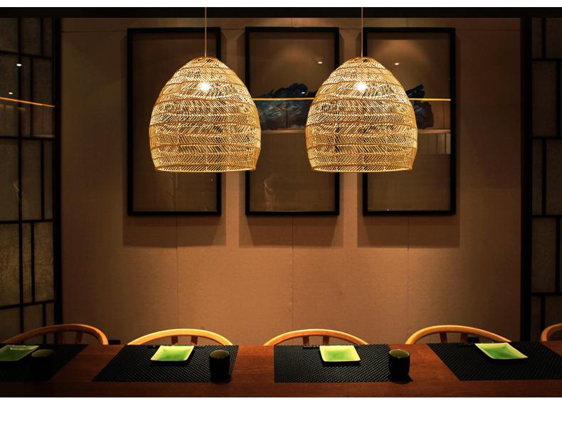 Garden Homestay LED Living Room Rattan Chandelier