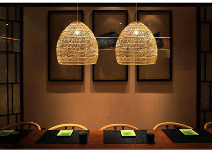 Garden Homestay LED Living Room Rattan Chandelier