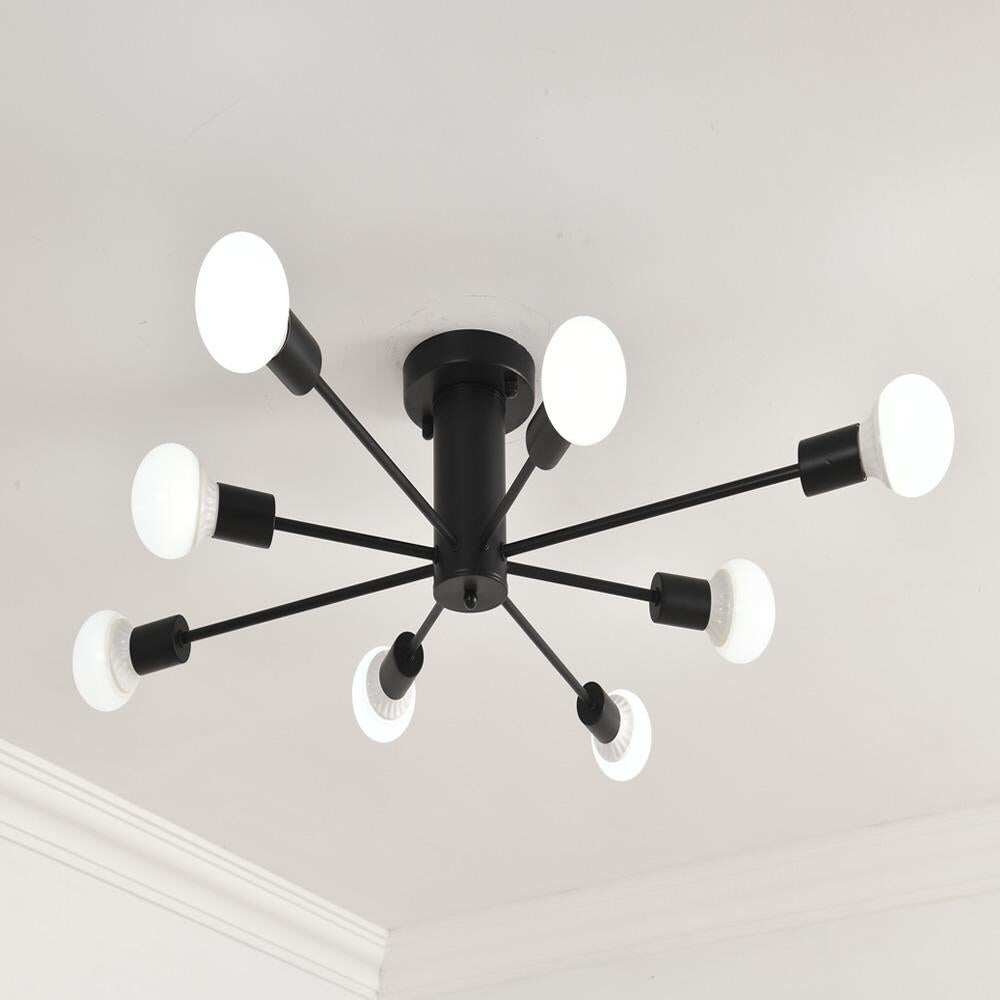 Living Room Bedroom LED Pendant Down Light Hanging Lamp Fixtures With E26 E27 Edison Bulb Surface Pendant Mounted Lighting