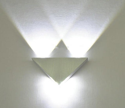 Modern Led Wall Lamp 3W Aluminum Body Triangle Wall Light For Bedroom Home Lighting Luminaire Bathroom Light Fixture Wall Sconce