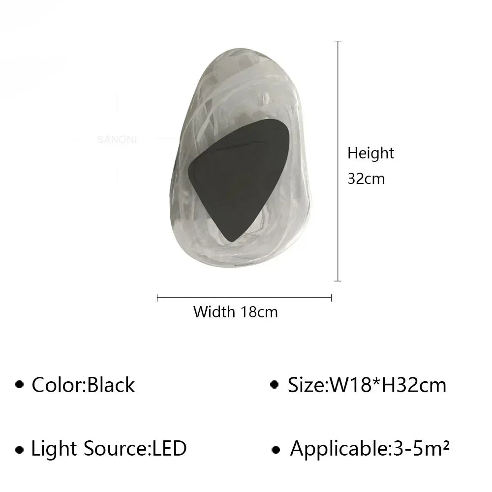 Modern LED Wall Lamp Crystal Art Glass Wall Light Bedside Sconce for BedroomBackground Aisle Stairs Patio Decor Lighting