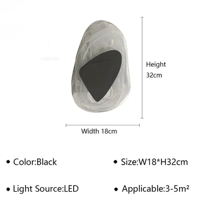 Modern LED Wall Lamp Crystal Art Glass Wall Light Bedside Sconce for BedroomBackground Aisle Stairs Patio Decor Lighting