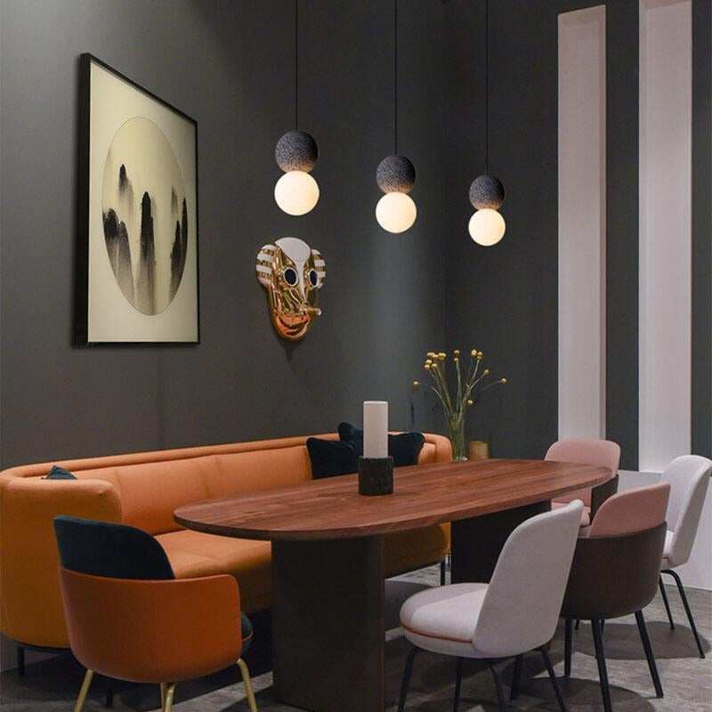 Nordic Cement Hanging Lamp Modern Simplicity Pendant Lamp LED G9 For Cafe Living Room Bedroom Bedside Bar Pendant Lights