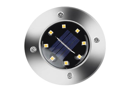 LED Small chips Garden Light Solar Power Outdoor Underground Lights stainess Lawn Lamp Pathway Patio yard Buried Floor Light