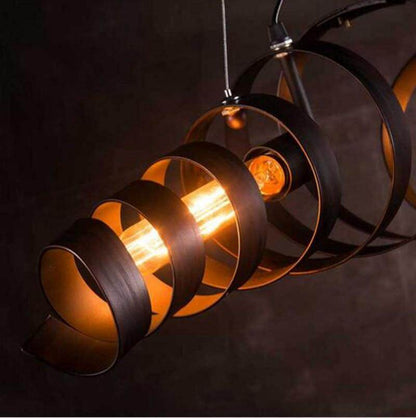 Spiral Spring Industrial Hanging Lamp Bar Retro Vintage Pendant Light Hanglamp Loft Kitchen Ceiling Hanging Light Fixture