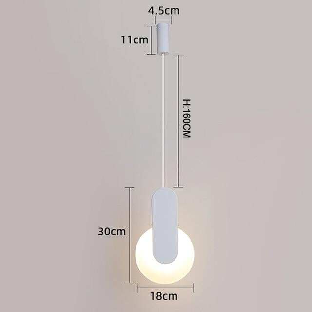 Modern Led Pendant Lights For Dinning Room Bedside Bar Home Deco Pendant Lamp Fixtures White/Black Color