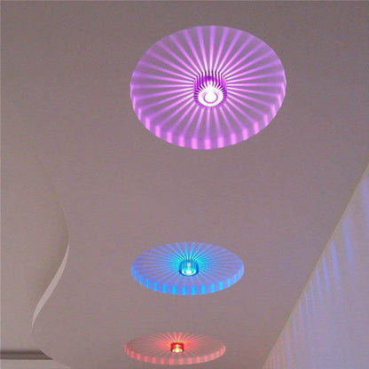 Aluminum Flush Mount Ceiling Light With Remote Control RGB Smart LED 3W Dimmable Light For Living Room