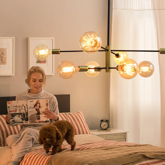 Nordic Modern Chandelier Hanging Lamps For Ceiling Home Decor Living Room Bedroom Pendant Indoor Fixtures E27 G95 G125 Milk Bulb