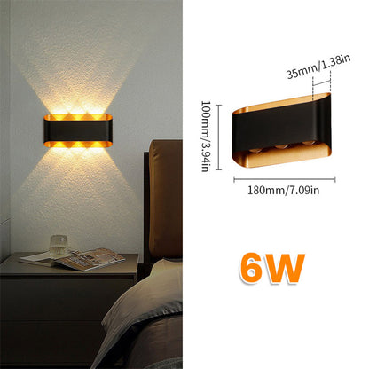 Aluminium LED Wall Lamp Waterproof IP55 Indoor Outdoor Lamp Garden Lights for Living Room Bedroom
