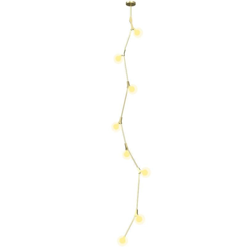 Stair Long Chandelier Modern Simple Personalized Creative Lamp