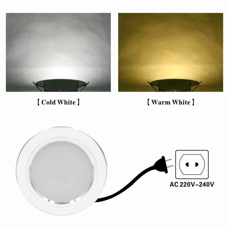 LED Downlight 5W 9W 12W 15W 18W Round White Ultra Thin Aluminum Recessed Lamp 220V 230V 240V Led Bulb Indoor LED Spot Lighting