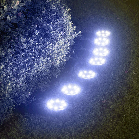 Soalr Garden Light Solar Pathway Lamp Outdoor Disk Light 16led Lawn Lights Garden Decoration Waterproof Solar Lamp Ground Light