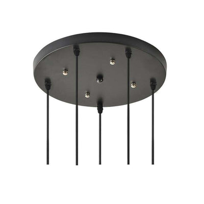 Ceiling Plate Black/White Iron Pendant Lamp Bases DIY 2/3/4/5 holes 25cm/30cm/40cm/50cm Straight/Round Ceiling Base