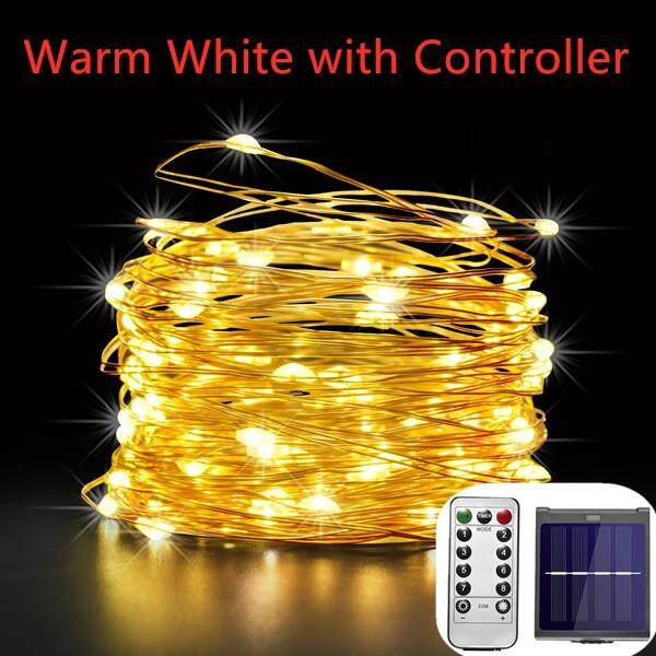 Dimmable 11m/21m/31m/51m  LED Outdoor Solar String Lights Fairy Holiday Christmas Party Garland Solar Garden Waterproof Lights