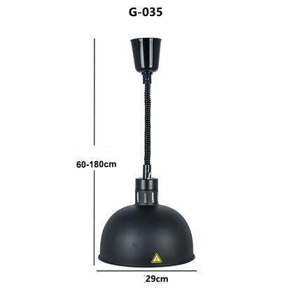 Restaurant Food Insulation Lamp Heating Lamp Commercial Chandelier Single-head Food Insulation Heating Lamp Barbecue Lamp