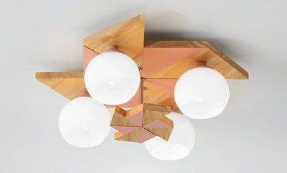 Nordic Log Gale Children's Bedroom Ceiling Lamp