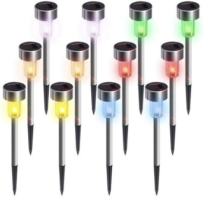 LED Solar Garden Lights Outdoor Solar Powered Lamp Lantern Waterproof Led Landscape Lighting Pathway Patio Yard Lawn Decoration