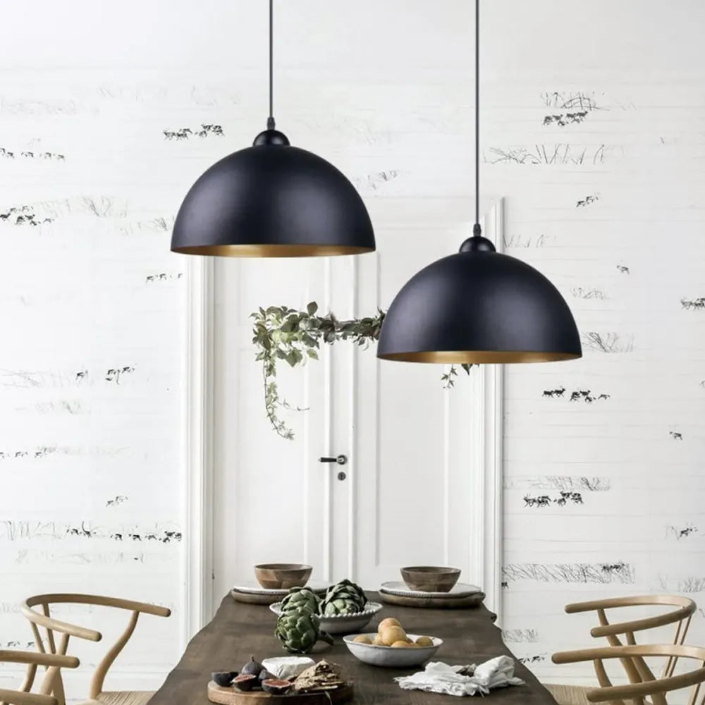 Retro Loft Metal Pendant Light American Vintage Hanging Lamps Industrial Light Kitchen Restaurant Living Room Ceiling Chandelier
