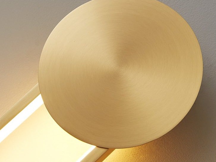 Nordic Gold Pure Copper Bedroom Wall Lamp