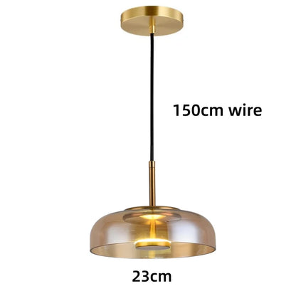 Led Pendant Lighting for Bedroom Bedside Kitchen Restaurant Modern Hanging Lamp Ceiling Decoration Lights Glass Indoor Nordic