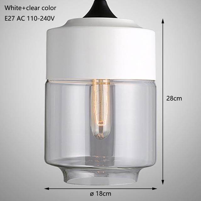Nordic Modern Loft Hanging Glass Pendant Light For Kitchen Bar Living Room Bedroom