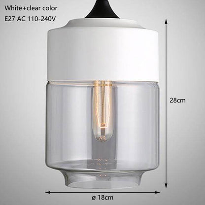 Nordic Modern Loft Hanging Glass Pendant Light For Kitchen Bar Living Room Bedroom