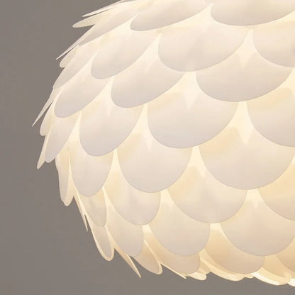 LED Pendant Lamp Creative Fish Scales 3-colour light change Chandelier Lamps  Modern