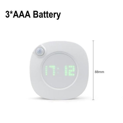 Motion Sensor LED Wall lamp Magnet Indoor Night light With Time Clock For Bathroom Bedroom Corridor Decor Vanity Wall Light