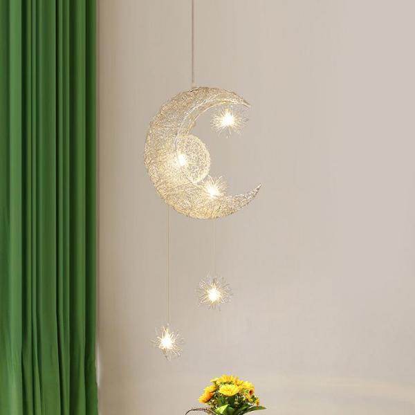 Modern Pendant Lighting Moon Star hanging lights Children Bedroom Lighting Fixture