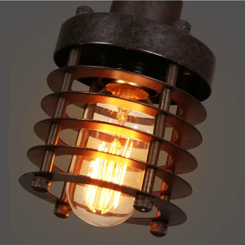 American Country Industry Wind Iron Single-head Chandelier