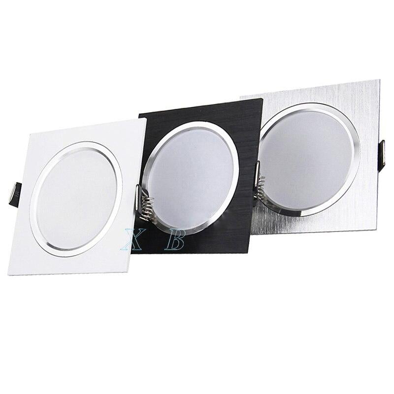 LED Downlight Square Recessed lights 3W 5W 7W 9W 12W LED Ceiling Lamp for Kitchen/Home/Office/Living room Indoor Lighting