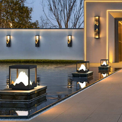 Solar LED Outdoor Light Waterproof Garden Decoration Lamps for Balcony Courtyard Street Wall Lighting Outdoor Luminaires