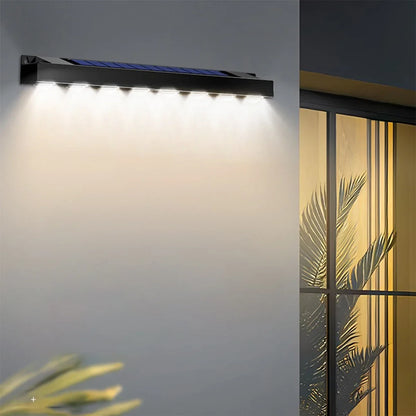 4/6/8LED Solar Wall Light Outdoor Waterproof Garden Decora Balcony Staircase Fence Home Atmosphere Lighting Solar Powered Lamp