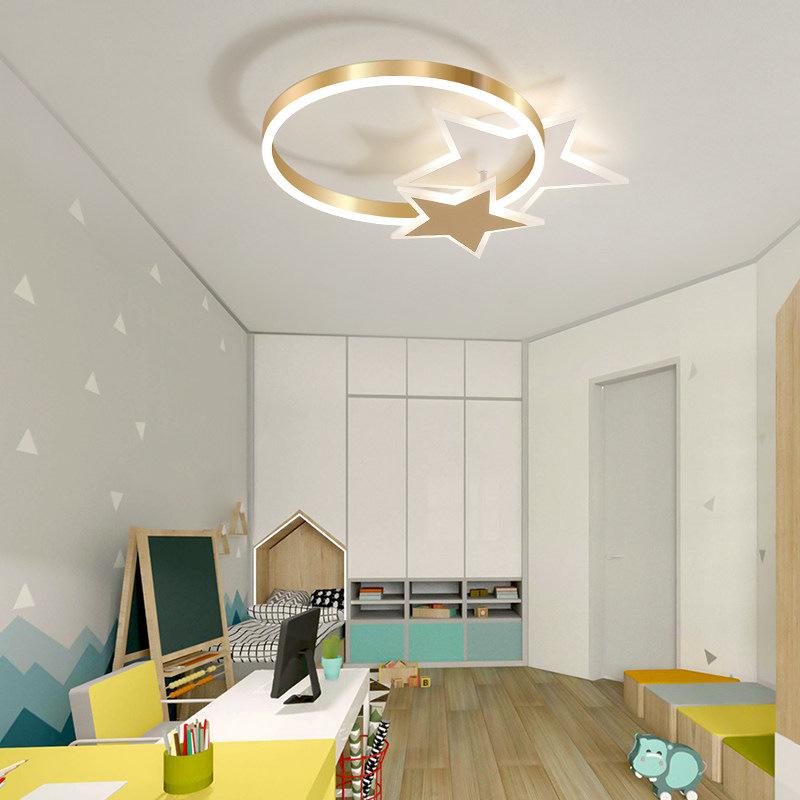Simple Creative Copper LED Ceiling Lamp