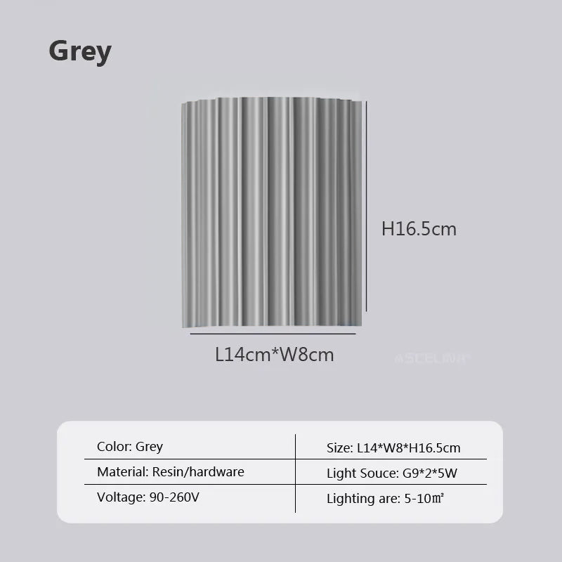 LED Wall Lamp Resin Home Decor Wall Light Luxury  Wall Sconce For Living Room Hallway Lamp