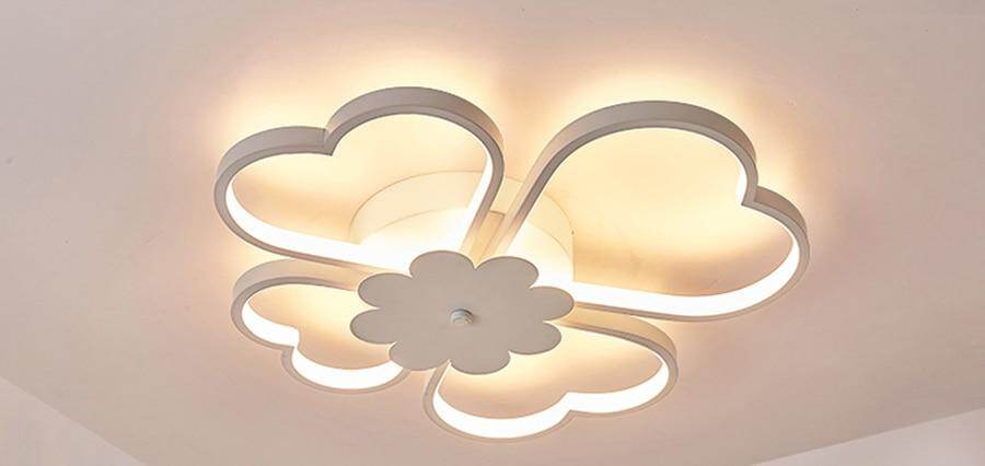 Acrylic Kids Led Ceiling Lights For Study Room Flowers Lighting Fixtures Lampe Led Plafond Plafond Home 36W 54W Lampara Techo